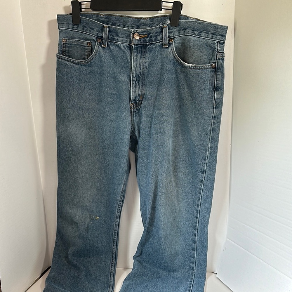 Faded glory blue jeans size 36x34 relaxed fit workwear